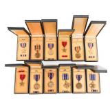 WWII US VICTORY, SILVER, BRONZE STAR & AIR MEDALS