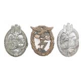 WWII GERMAN PANZER & LUFTWAFFE COMBAT BADGES