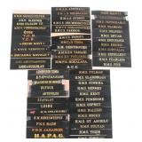 WWII - COLD WAR UK ROYAL NAVY CAP TALLIES