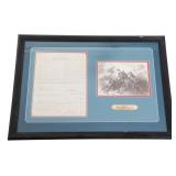CIVIL WAR UNION 1st B. V CORPS SIGNED SUPPLY FORM
