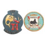 COLD WAR US NAVY SUBMARINE BRASS UNIT PLAQUES