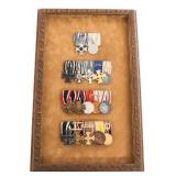 WWI - WWII GERMAN ARMY FRAMED MEDALS