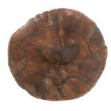 EARLY 20th C. SUDANESE BEJA LEATHER SHIELD