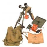 WWII US ARMY M2 60mm DEMILLED MORTAR WITH SIGHT