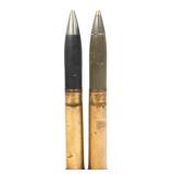 WWII US M18 75mm ARTILLERY ROUNDS