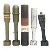 WWII US ARMY RIFLE GRENADES & SIGNAL FLARE