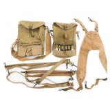 WWII US ARMY COMBAT MEDIC SATCHELS AND WEBBING