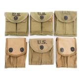 WWII US ARMY M1 CARBINE & M1911 AMMUNITION POUCHES