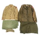 WWII US ARMED FORCES WOMAN'S JACKETS & TROUSERS