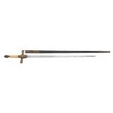 CIVIL WAR ERA US MILITIA NCO SWORD WITH SCABBARD