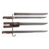 WWII JAPANESE TYPE 30 & LATE WAR BAYONETS