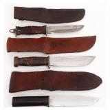 WWII US ARMED FORCES EGW, 225Q & QUEEN CITY KNIVES