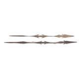 AFRICAN BARBED FISHING SPEAR HEADS