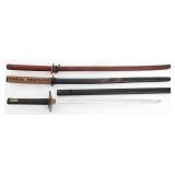 MODERN REENACTOR & WOODEN KATANAS