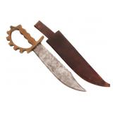 WWII AUSTRALIAN MADE US RANGER BRASS KNUCKLE KNIFE