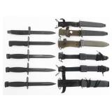 COLD WAR US M6, M7 & WEST GERMAN M3 BAYONETS