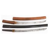 IMPERIAL JAPANESE WAKIZASHIS WITH SAYAS