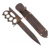 WWII THEATER MADE KNUCKLE DUSTER TRENCH KNIFE