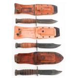 COLD WAR US 5" JET PILOT SURVIVAL KNIVES