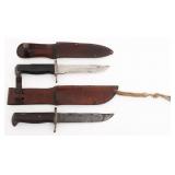 WWII US CUT DOWN M1 BAYONET FIGHTING KNIVES