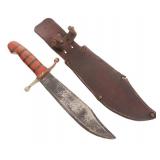 WWII US ARMED FORCES THEATER MADE V44 BOWIE KNIFE