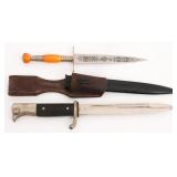 WWII GERMAN K98 DRESS BAYONET & GC Co NAVY KNIFE