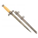 WWII GERMAN HEER M35 OFFICER DAGGER WITH SCABBARD