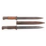 WWII GERMAN COMBAT K98 BAYONETS WITH SCABBARD
