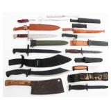 KNIVES, MACHETES, CLEAVERS, & BAYONETS