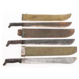 WWII US TRUE TEMPER, COLLINS & CO MACHETES