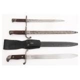 WWI ITALIAN, BELGIAN & ARGENTINIAN BAYONETS
