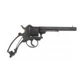 E LEFAUCHEUX 9mm PINFIRE DOUBLE ACTION REVOLVER