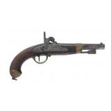 FRENCH MODEL 1822 PERCUSSION CONVERSION PISTOL