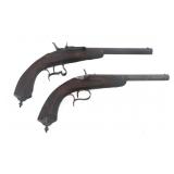 BELGIAN 6mm CALIBER FLOBERT PARLOR PISTOLS