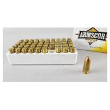50 Rnds Armscor 9mm 124gr FMJ Ammunition