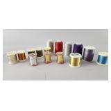 15 Spools Madeira & UTC Metallic Fly Tying Thread