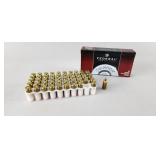 50 Rnds Federal 9mm 115gr FMJ RN Ammunition