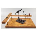 Custom Fly Tying Bench with Thompson Vise Etc
