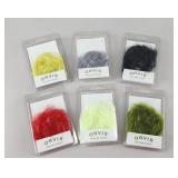 6 Orvis Tri Lobal Fiber Hackle Packs Fly Tying NIP