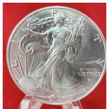 2021 Unc 1oz American Silver Eagle Type 2