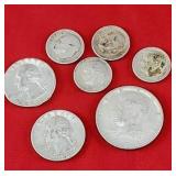 90% Silver Half Dollar Quarters & Dimes