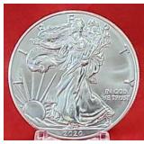 2020 Unc. 1oz. American Silver Eagle