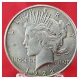 1922 Peace Silver Dollar