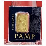 1 Gr. 9999 Gold Pamp Suise Bar Lady Fortuna