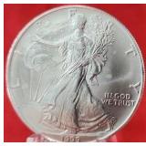 1995 Unc 1oz American Silver Eagle