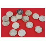 15 90% Silver Roosevelt Dimes