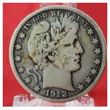 1912-D Barber Half Dollar
