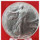2021 Unc 1oz American Silver Eagle Type 2