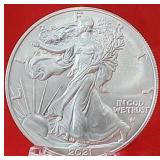 2021 BU American Silver Eagle Type 2