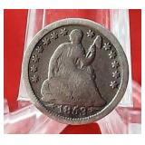 1853 Seated Liberty Half Dime with Arrows